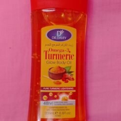 Huile corporelle clarifiante TURMERIC DR DAVEY utilsez 7 jours de peau éclatante 48H éclaircissant au curcuma pur