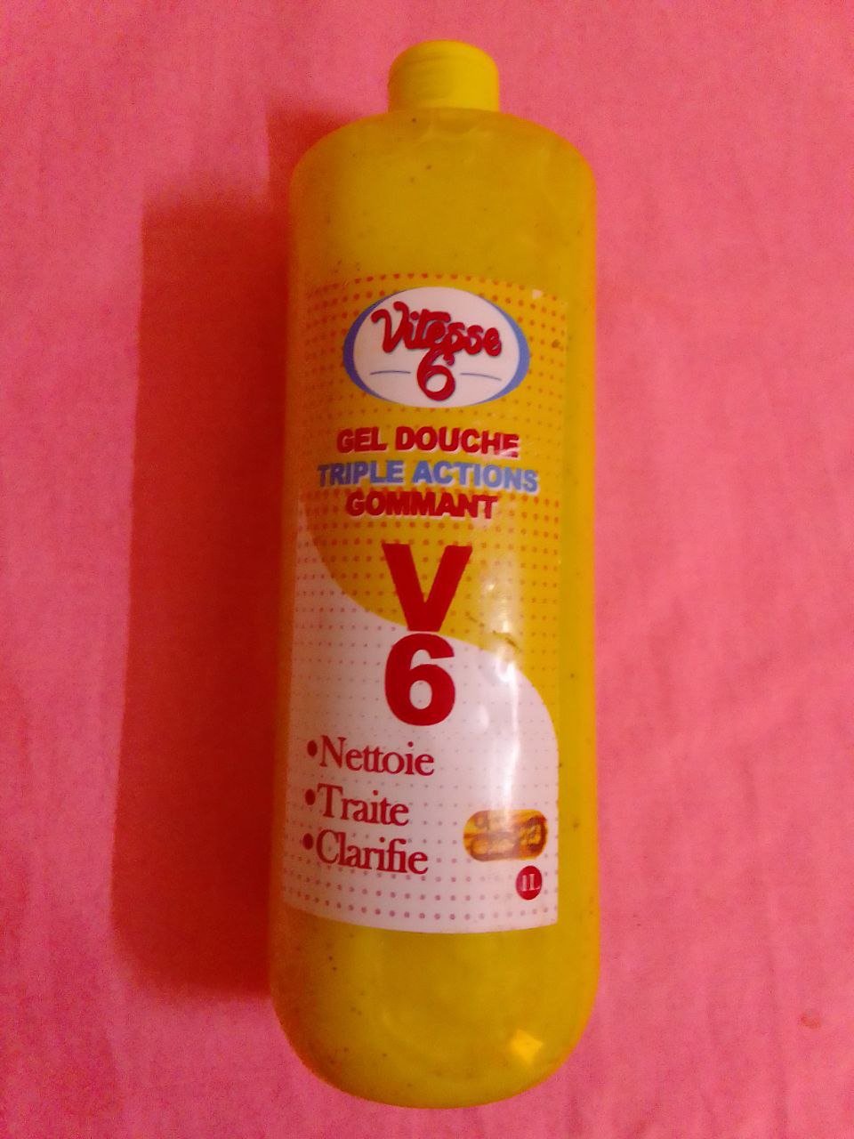 Gel Douche V6 triple actions gommant