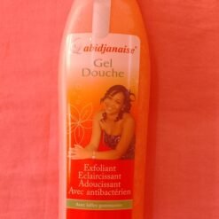 Gel douche L'ABIDJANAISE exfoliant, éclaircissant, adoucissant  avec anti-bactérienne