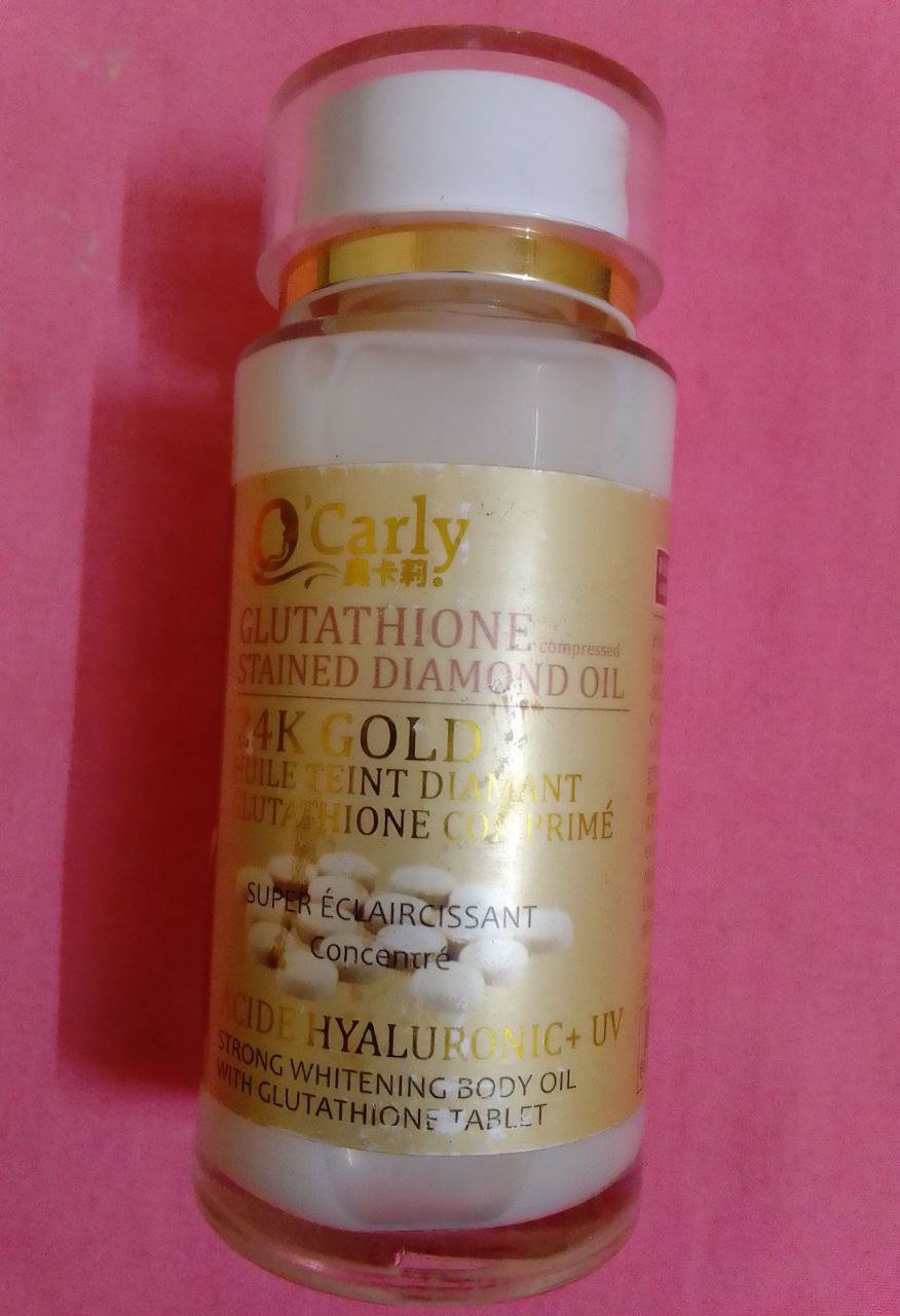 Huile O’CARLY teint diamant glutathione comprimé 24 K gold