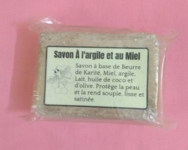 Savon a l'argile et au miel FASO COSMETIQUE