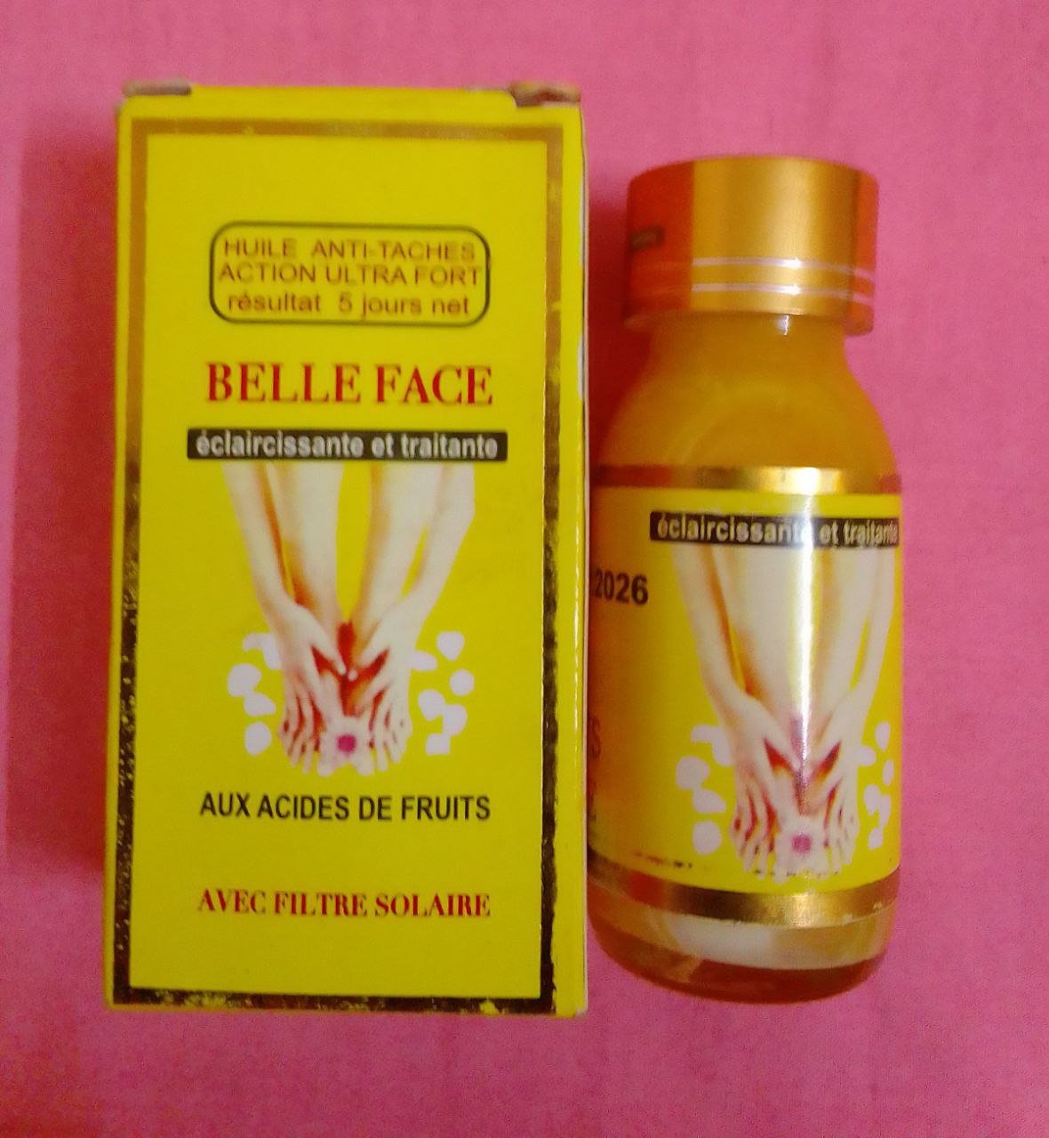 Huile éclaircissante et traitante BELLE FACE