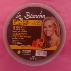 Savon noir clarifiant LA BLANCHE à base de miel et charbon pour tous types de peaux