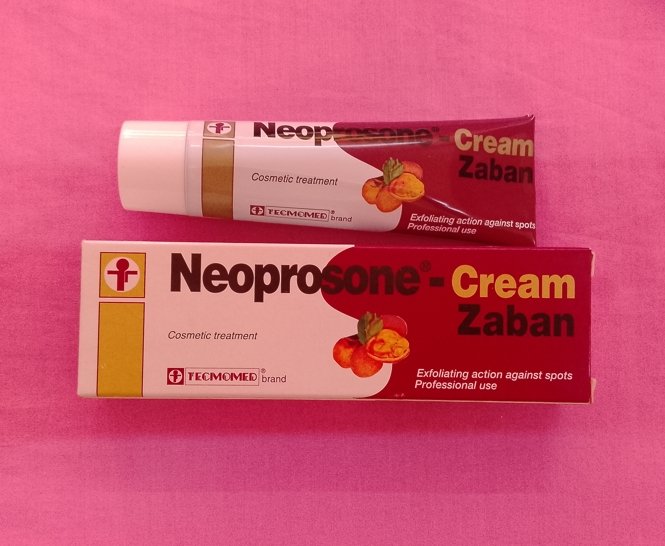 Tube crème NEOPROSONE ZABAN action exfoliante contre les taches