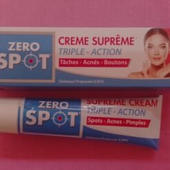 Tube crème suprême triple action  ZERO SPOT anti tâches, acnés, boutons