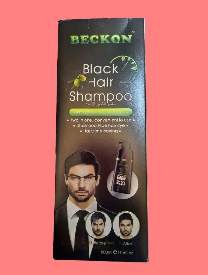 Shampooing colorant noir pour cheveux homme et femme BECKON