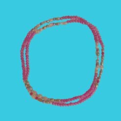 BAYA perle de verre ronde à chevrons