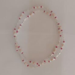 BAYA ensemble mélange chevrons, perles de verre rond et longs