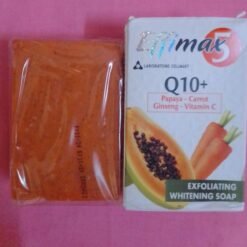 Savon clarifiant exfoliant  EFFIMAX Q10+ aux extraits de papaye, carotte, gingembre et vitamin C