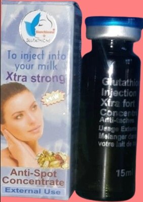 Blanchisseur anti-tâches glutathione injection xtra fort concentré Blanchisseur + GLUTATHIONE