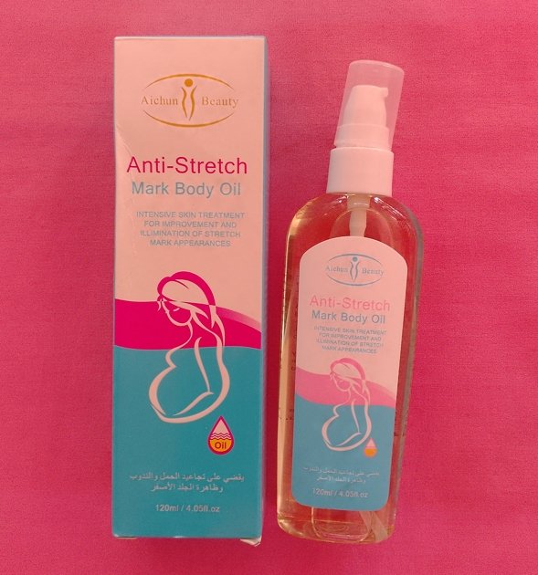 Huile corporelle anti-vergetures AICHUN BEAUTY traitement intensif de la peau pour ameliorer et illuminer l'apparence des vergetures