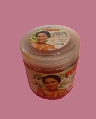 Savon Africain gommant clarifiant au miel et curcuma TOUDY