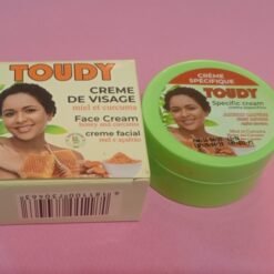 Crème de visage anti rides anti fards anti quintos TOUDY au miel et curcuma