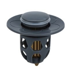 005 Bouchon de vidange déodorant de type poussoir pour lavabo 2 pièces