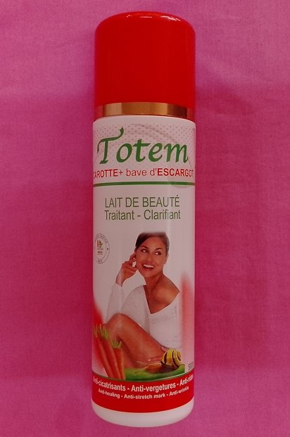 Lait de beauté traitant-clarifiant TOTEM anti cicatrisants-anti-vergetures-anti-rides