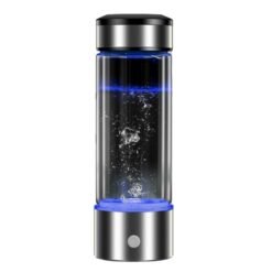 Générateur d'électrolyse d'ions négatifs à haute concentration de tasse d'eau riche en hydrogène Portable Health, capacité: 450 ml (noir)