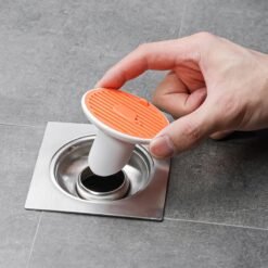Couvercle de drain de sol à aspiration magnétique pour déodorant d'égout, taille : 3 cm (orange)