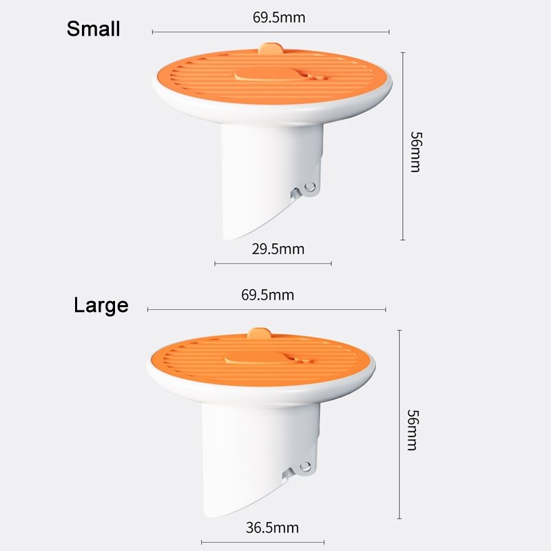 Couvercle de drain de sol à aspiration magnétique pour déodorant d'égout, taille : 3 cm (orange) – Image 3