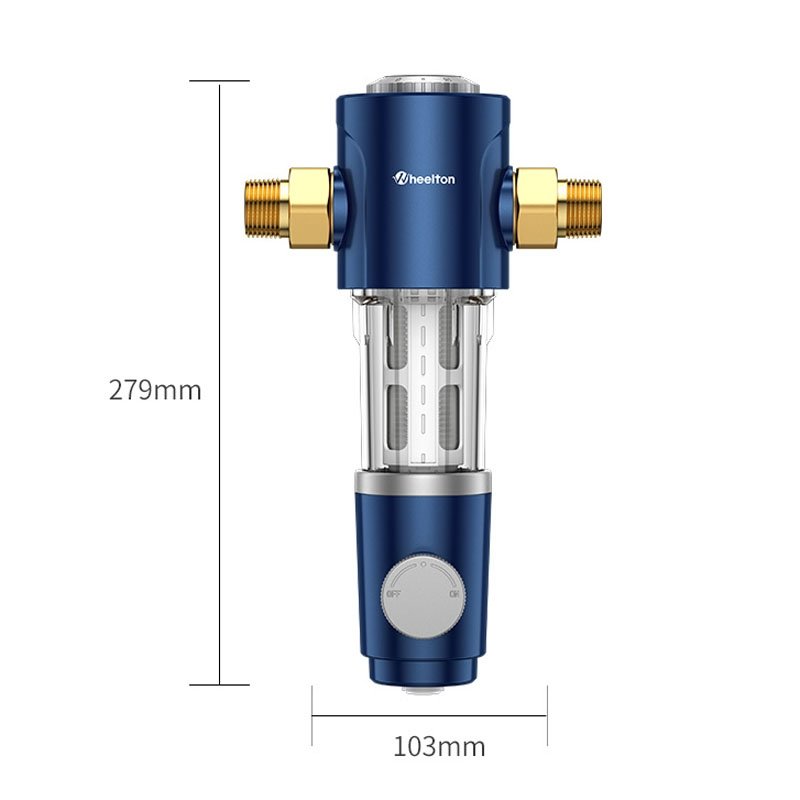 WHEELTON WHT-P0038 Pré-filtre à haut débit pour toute la maison purificateur d'eau central rotatif automatique – Image 2