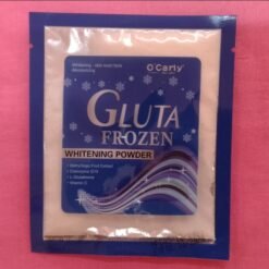 Poudre éclaircissante , blanchissant, teint uniforme et hydratant O'CARLY gluta frozen aux extrait de baies et fruits de kojic L-glutahione et vitamine C