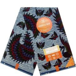 Tissu pagne Africain Paon