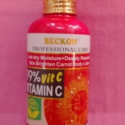 Lotion éclaircissant soin professionel et hydratant BECKON à la carotte et 99% vitamine C
