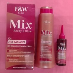 Kit éclaircissant corps lait + sérum concentré FAIR AND WHITE PARIS 2 en 1 radiance