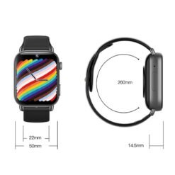 Alternative view of UNIWA X1S 1,9 pouces IP67 étanche 4G Android 8.1 double caméras montre intelligente prise en charge de la mesure de la température, spécification : 2G + 16G (noir)
