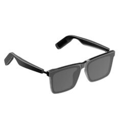 Alternative view of Lunettes connectées YJ008, puce intelligente IA, sports de plein air, appels Bluetooth (noir)