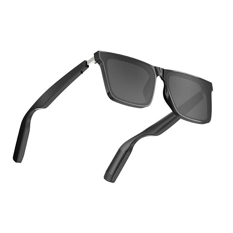 Lunettes connectées YJ008, puce intelligente IA, sports de plein air, appels Bluetooth (noir) – Image 3