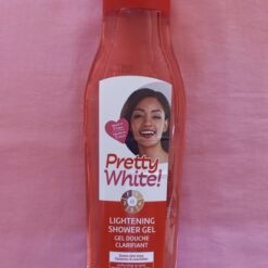 Gel douche clarifiant PRETTY WHITE uniformise le teint, nettoie et hydrate la peau résultat en 5 jours