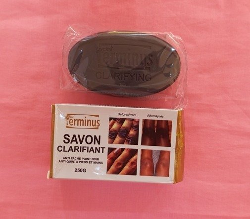 Savon clarifiant TERMINUS aux extrait de collagène anti tache point noir , anti quinto pieds et mains