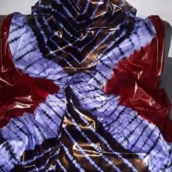 Bazin GETZNER couleur indigo rouge