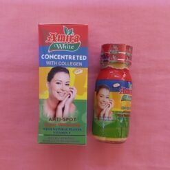 Concentré au collagène anti-tâches super blanchissant AMIRA WHITE aux plantes naturelles et vitamine E extra fort sans hydroquinone