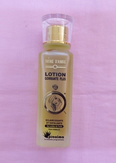 Lotion éclaircissante et exfoliante MINE D'ANGE aux acide de fruits