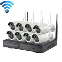 Kit caméra IP bullet WiFi 2,4 GHz K9608W-PE2013W 8 canaux HD 960p 1,3 mégapixels + NVR