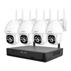 SriHome NVS001E-IPC039B Ensemble de caméras sans fil HD NVR 5MP 8CH, prise : prise UE