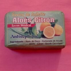 Alternative view of Savon médical antiseptique à l'aloès et au citron ECSF