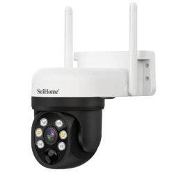 Alternative view of Caméra de sécurité sans fil SriHome DH006 4MP 2K à faible consommation avec panneau solaire blanc