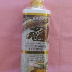 Lotion double blanchiment et raffermissement pour les mains et le corps rice DR. DAVEY à l'extrait de curcuma