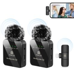Microphone Lavalier sans fil PULUZ pour iPhone / iPad, récepteur 8 broches et microphones doubles (noir)
La commande du jour avant 6PM (GMT+8) sera expédiée le même jour