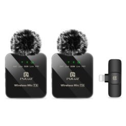 Alternative view of Microphone Lavalier sans fil PULUZ pour iPhone / iPad, récepteur 8 broches et microphones doubles (noir)
La commande du jour avant 6PM (GMT+8) sera expédiée le même jour