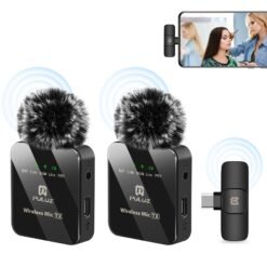 Microphone Lavalier sans fil PULUZ pour téléphone Type-C, récepteur Type-C et microphones doubles (noir)
La commande du jour avant 6PM (GMT+8) sera expédiée le même jour