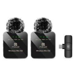 Alternative view of Microphone Lavalier sans fil PULUZ pour téléphone Type-C, récepteur Type-C et microphones doubles (noir)
La commande du jour avant 6PM (GMT+8) sera expédiée le même jour