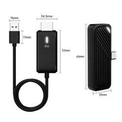 Alternative view of Émetteur et récepteur HDMI sans fil pour iPhone ordinateur portable PC TV Box projecteur blanc