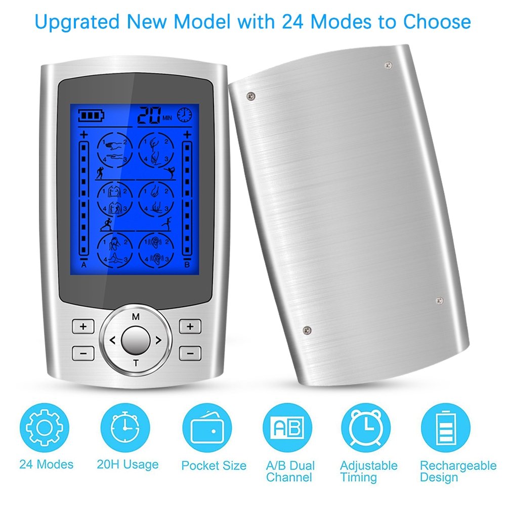 MASSAGER ELECTURE NUMÉRIQUE DE 24 MODE MASSAGE INTELLIGE PHARY PHYSIÈRE PHYSIQUE MASIIDIAN MASSAGER – Image 3
