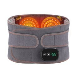 Chargement USB Red Light Chauffage Massage Ceinture lombaire Réchauffement Ceinture Gris