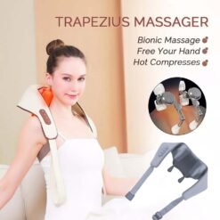 Alternative view of Masseur électrique de cou et d'épaules masseur Shiatsu pour le dos et le cou avec chaleur blanc