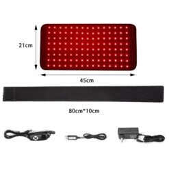 Alternative view of 120 LED lumière rouge ceinture de thérapie par lumière infrarouge pour le soulagement de la douleu