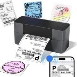 Phomemo PM245-BT imprimante d'étiquettes d'expédition Bluetooth prend en charge les étiquettes largeur 1-4.6 pouces (prise ue)